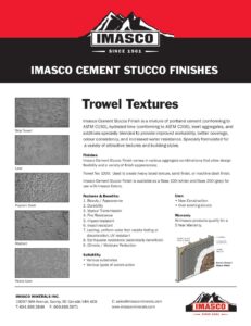 Imasco Trowel Textures